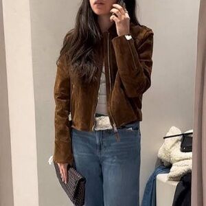 ZARA 100% LEATHER JACKET